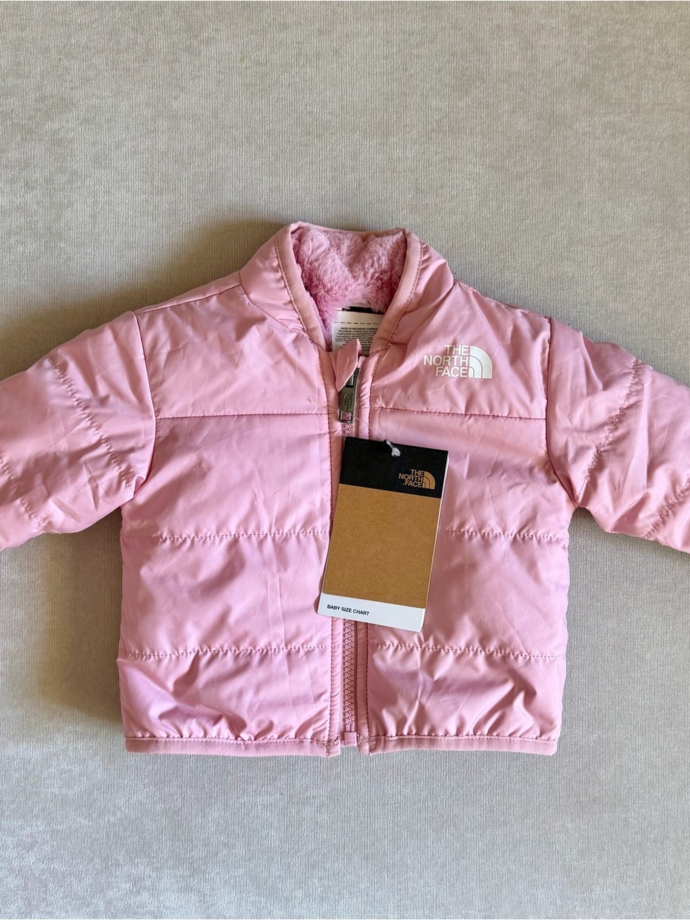 The North Face Baby Pink Puffy Jacket